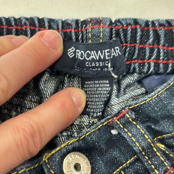 Rocawear | Baby Boys Denim Stars Stripes Patriotic Blue Jeans 24 Months - Picture 6 of 8